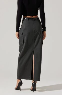 High Rise Cargo Maxi Skirt 18 High Rise Cargo Maxi Skirt -Astr The Label Shop AS9163 CHARCOAL 6 42ca2520 cdd5 4e0d ab02 fa3d176bef8a