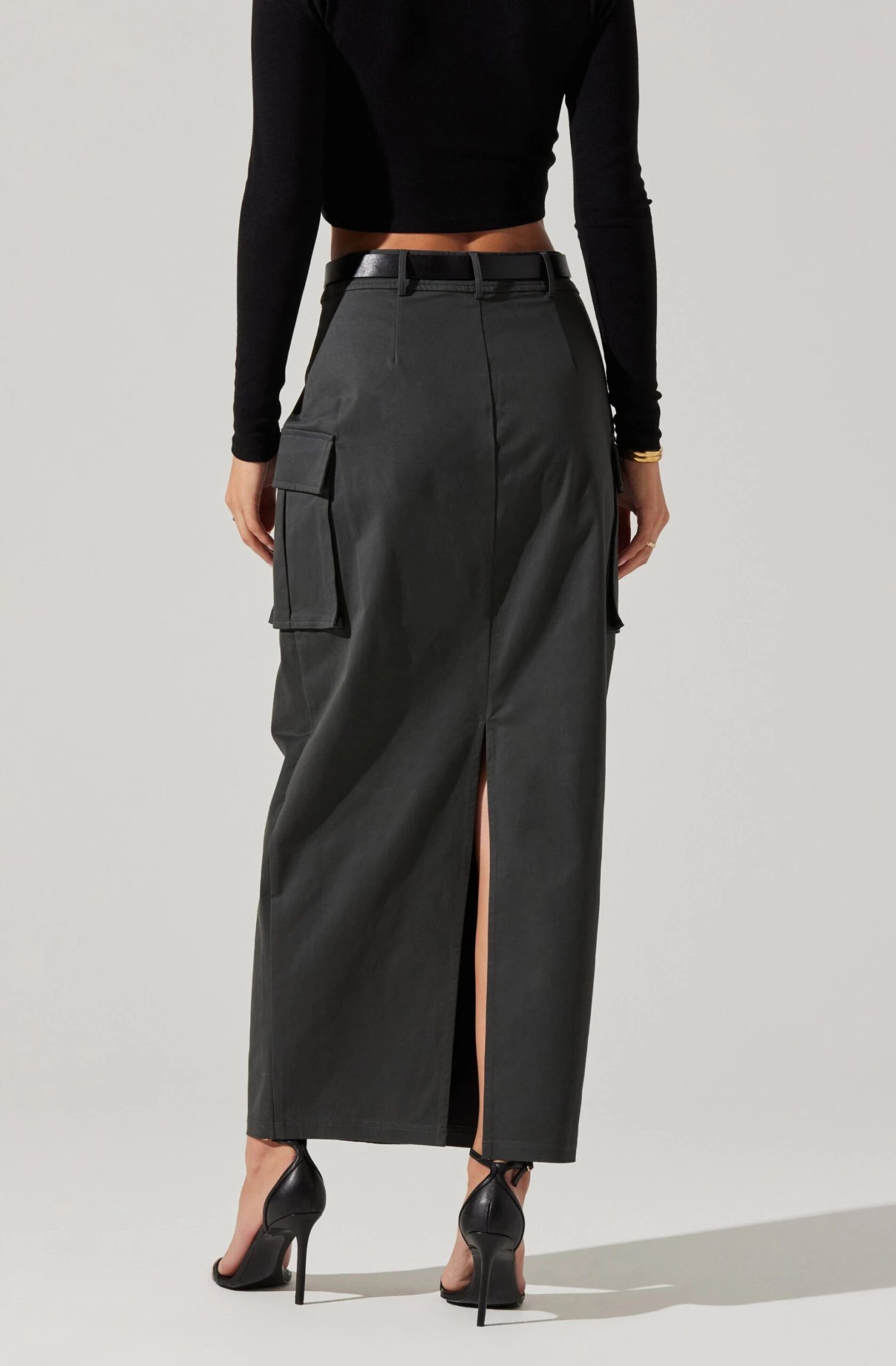 High Rise Cargo Maxi Skirt 7 High Rise Cargo Maxi Skirt - Image 5