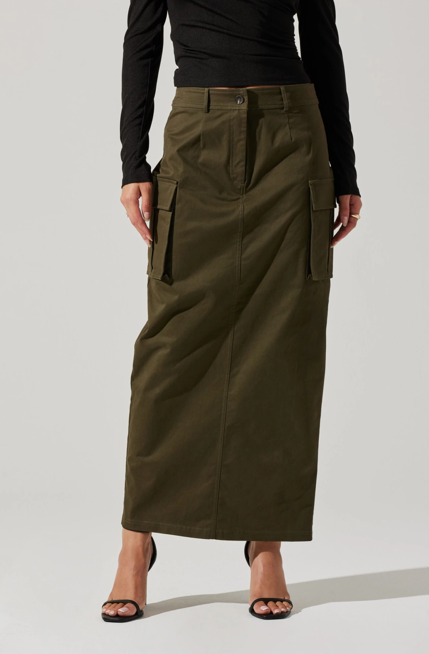 High Rise Cargo Maxi Skirt 10 High Rise Cargo Maxi Skirt - Image 8