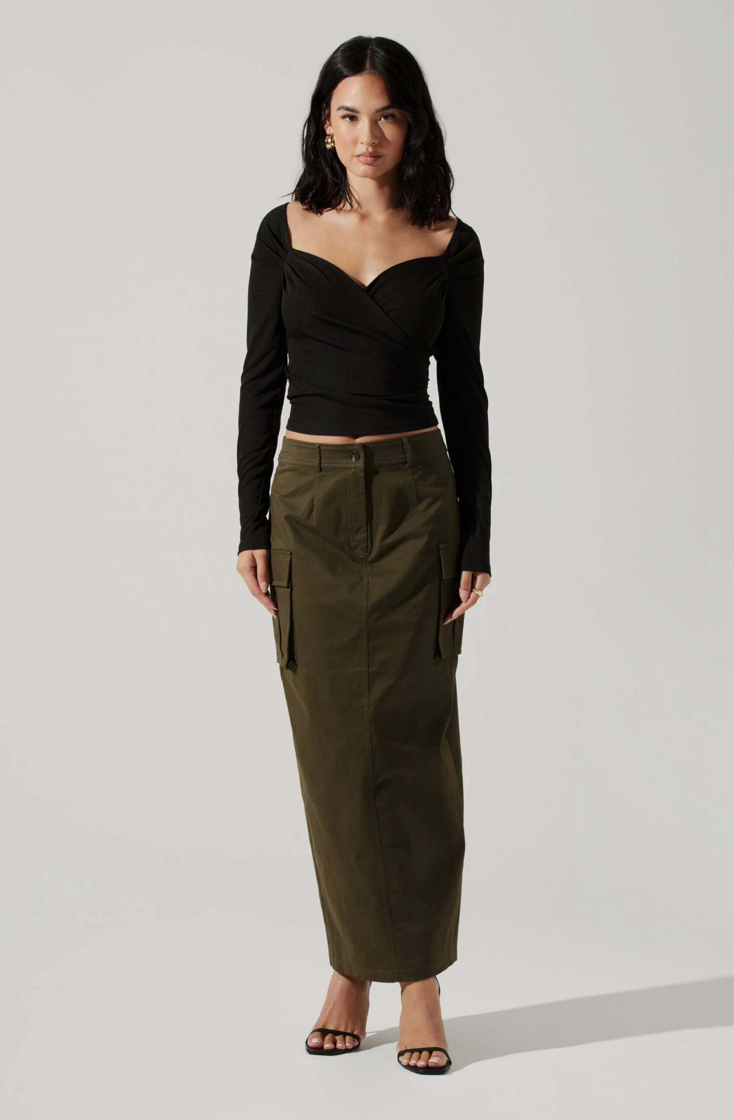 High Rise Cargo Maxi Skirt 12 High Rise Cargo Maxi Skirt - Image 10