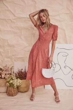 Cher Sketch Midi Dress