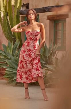 Josiane Floral Sweetheart Midi Dress 11 Josiane Floral Sweetheart Midi Dress -Astr The Label Shop ASTR SUMMER23 1605 fdc4cf85 7094 439d 9c93 fd1088e49d4d