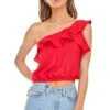 Ruffle One Shoulder Top