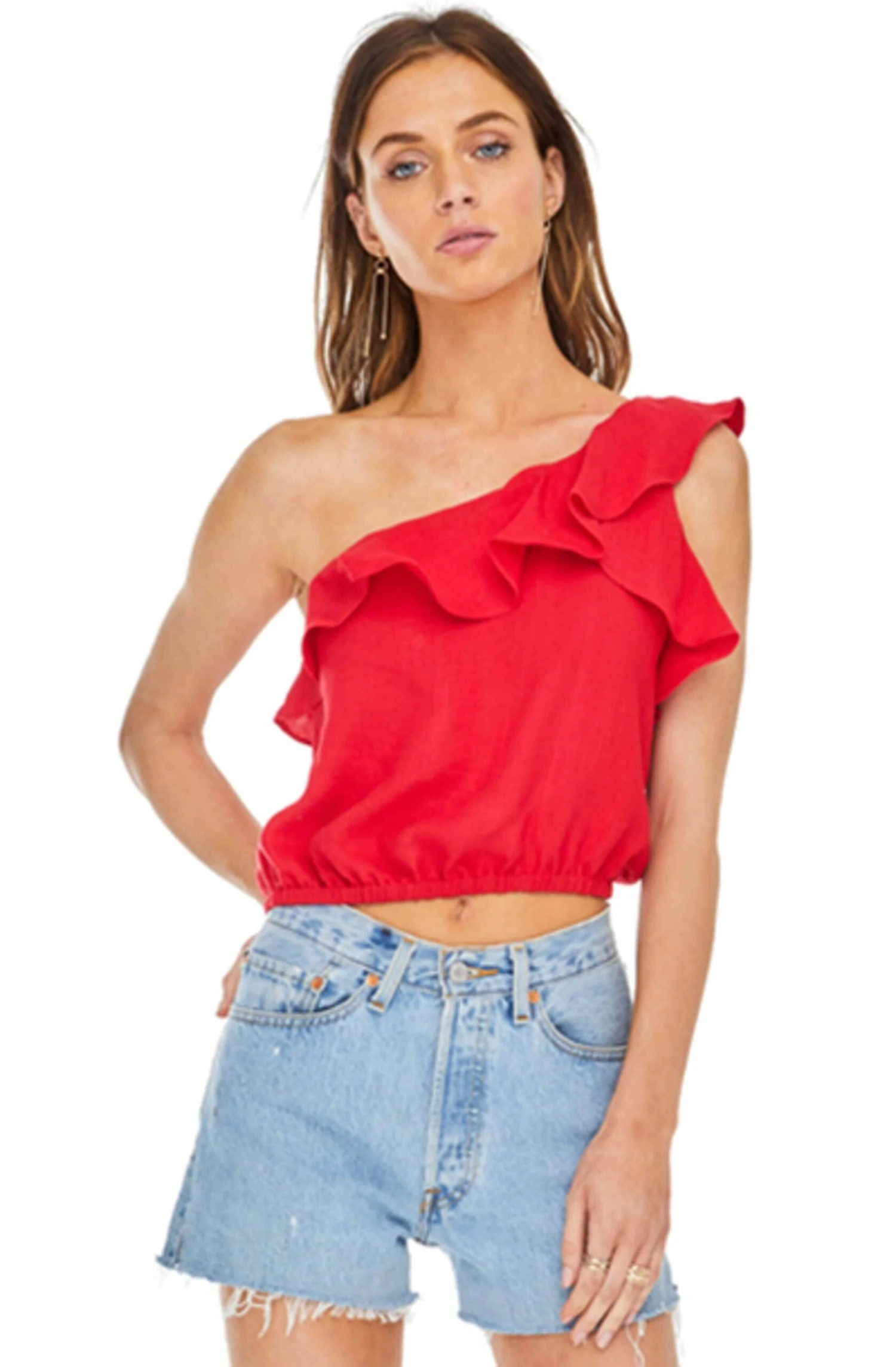 Ruffle One Shoulder Top 3 Ruffle One Shoulder Top