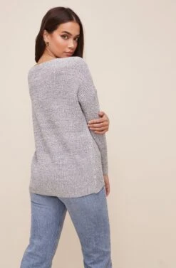 Wrap Front Sweater 16 Wrap Front Sweater -Astr The Label Shop AT13204 003 HEATHERGREY 5 8ed9c737 56a8 47f6 8dd2 0e3d4586d463