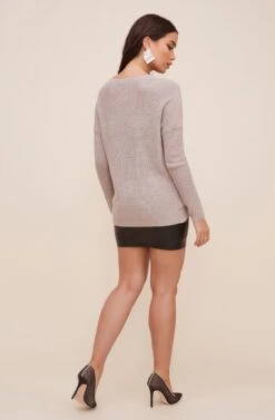 Wrap Front Sweater 21 Wrap Front Sweater -Astr The Label Shop AT13204 003 OATMEAL 4