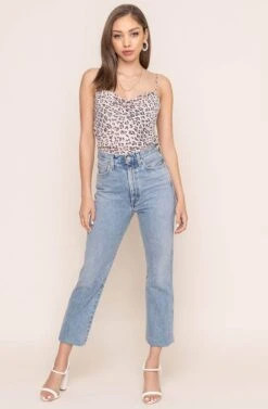 Cowl Drape Cami -Astr The Label Shop AT15035D BLUSH LEOPARD 4A 89f0bc78 3b92 438c 9146 ac989175455d