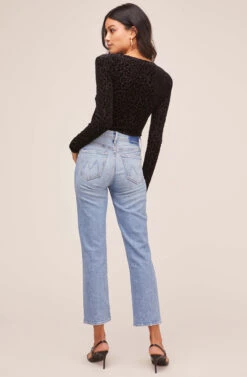 Deep V Leopard Burnout Bodysuit 10 Deep V Leopard Burnout Bodysuit -Astr The Label Shop AT15571B BLK BURNOUT LEOPARD 3