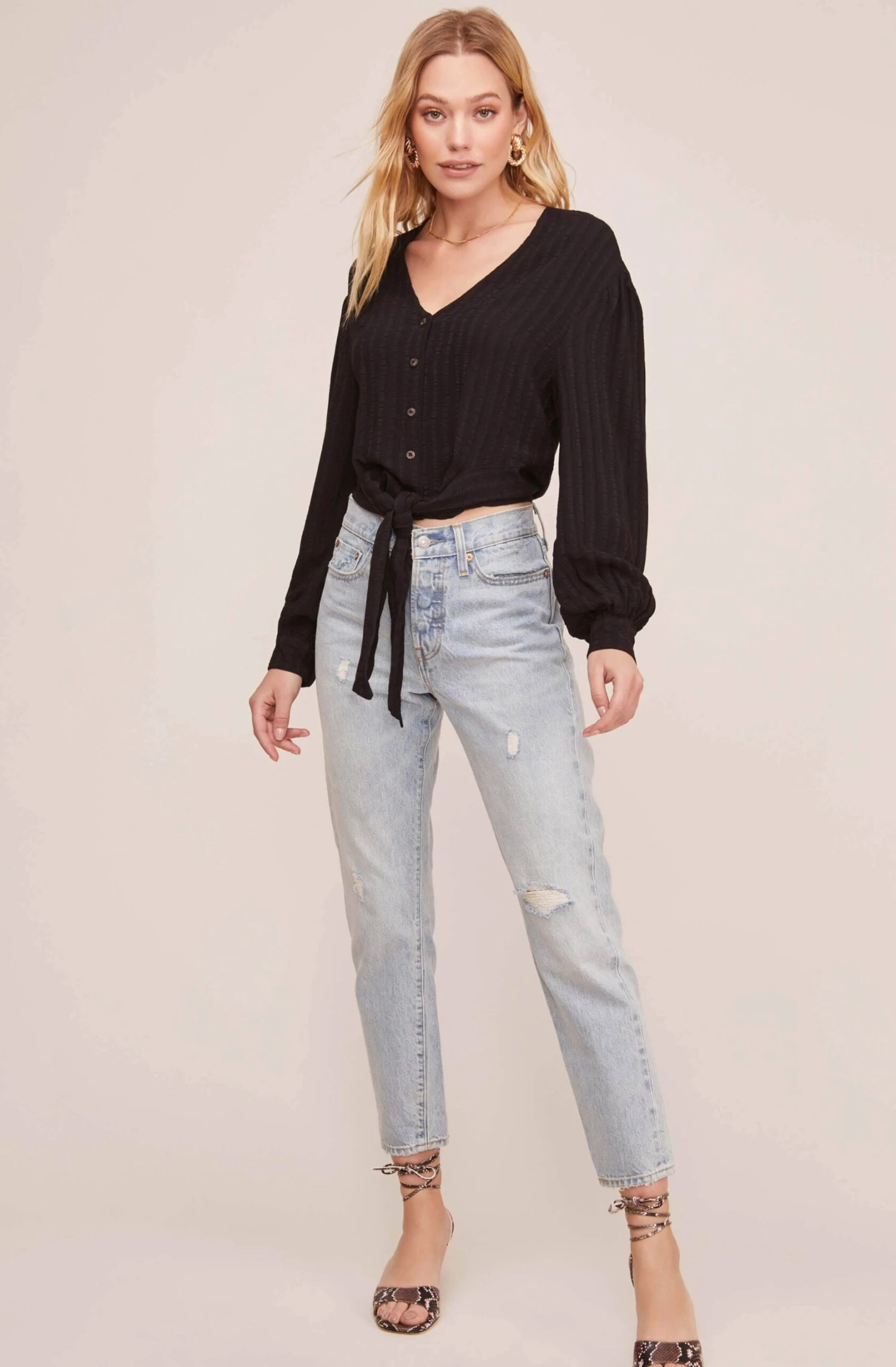 Tie Front Top 6 Tie Front Top - Image 4