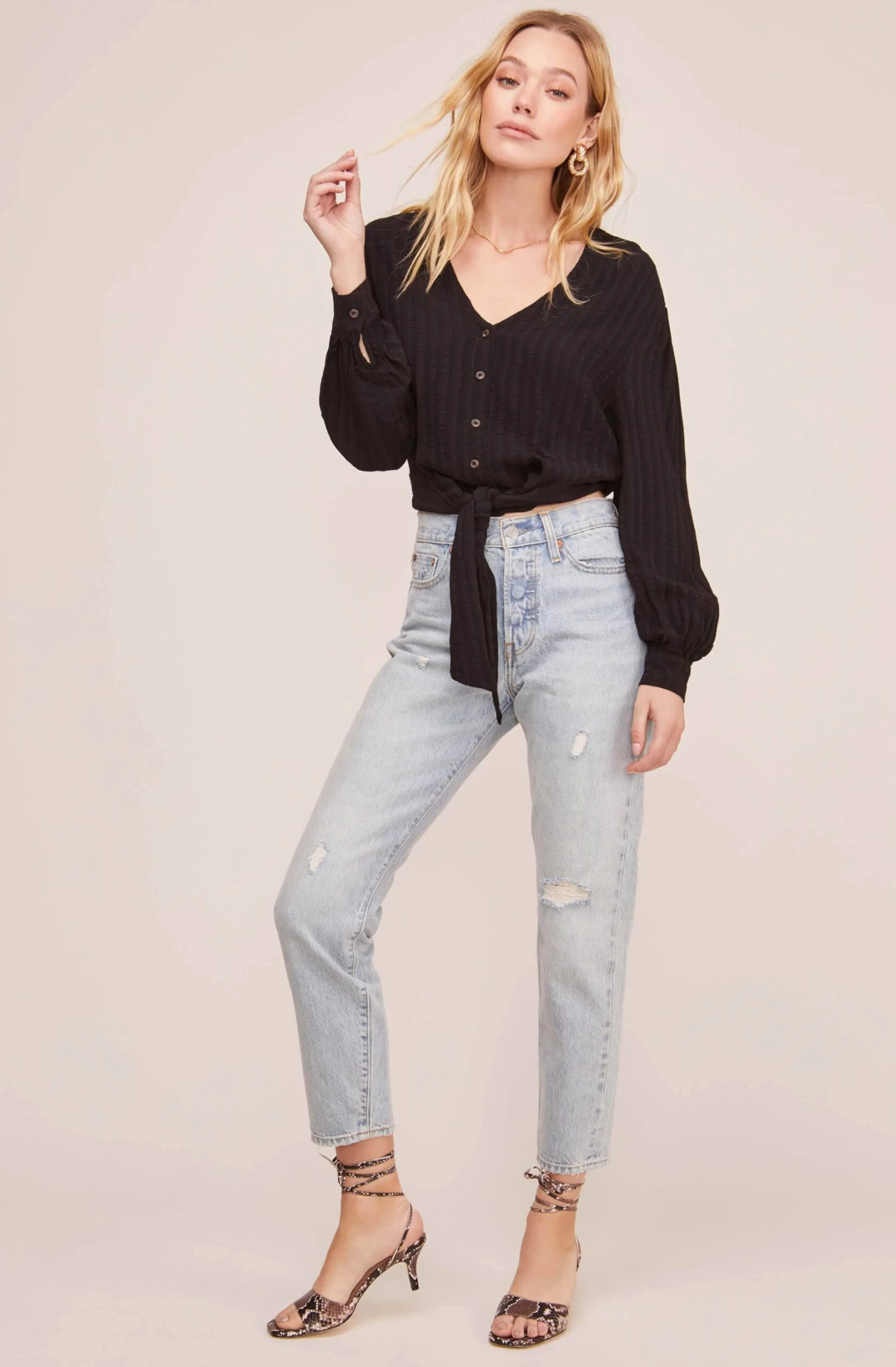 Tie Front Top 4 Tie Front Top - Image 2