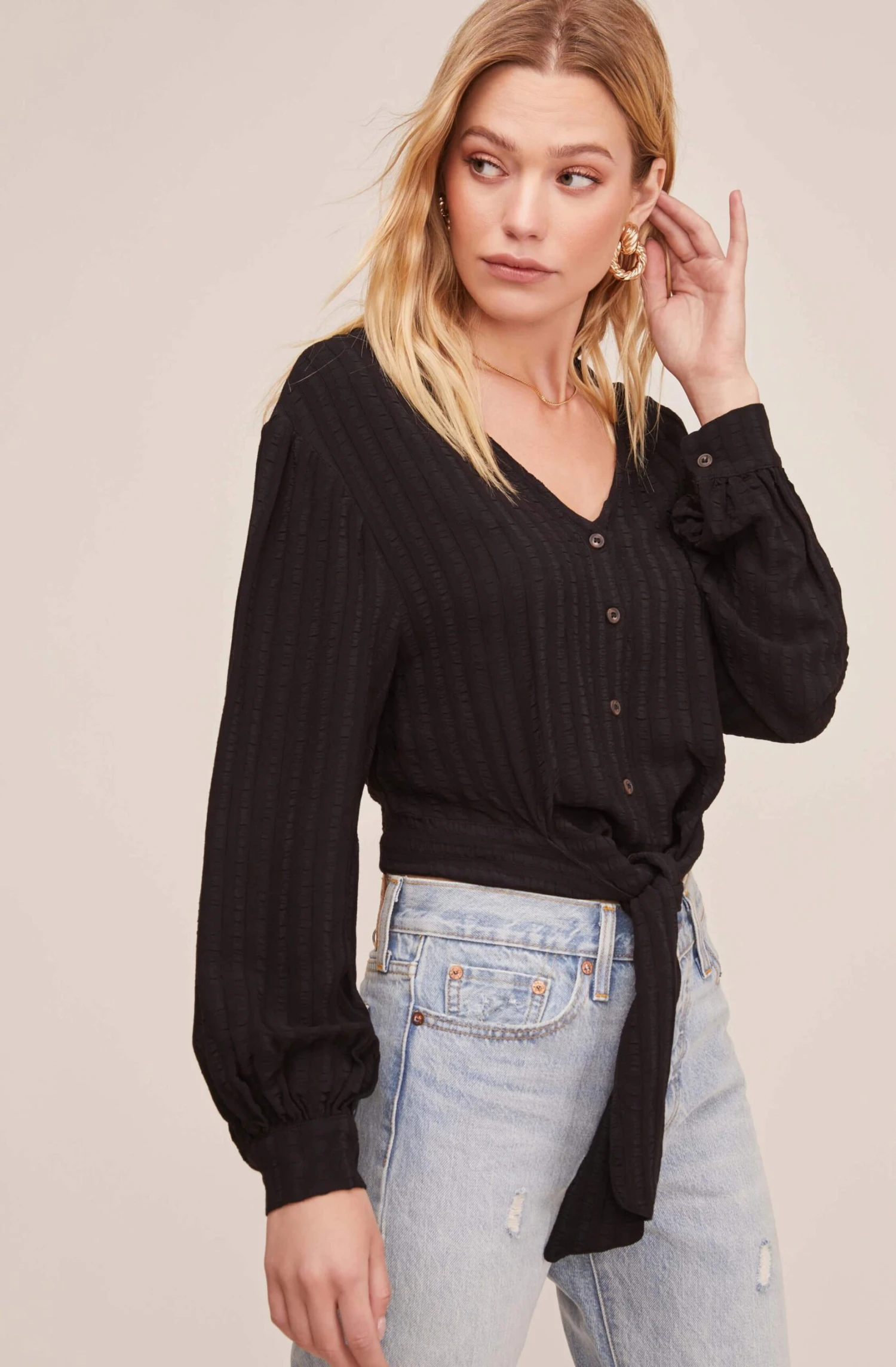 Tie Front Top 3 Tie Front Top