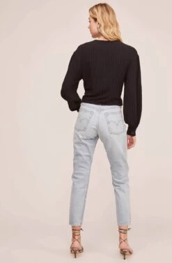 Tie Front Top 12 Tie Front Top -Astr The Label Shop AT15667 BLACK 5