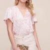 Flutter Sleeve Surplice Marble Top -Astr The Label Shop AT15688B BLUSH MARBLE 2 0be49346 a90c 4d2a aebd 74d61d679086