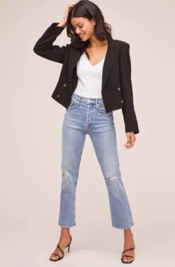 Cropped Blazer -Astr The Label Shop AT15702 BLACK 1