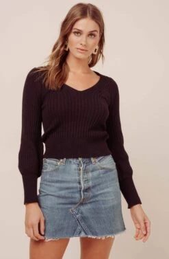 Mila Sweater 15 Mila Sweater -Astr The Label Shop AT15981 BLACK 3