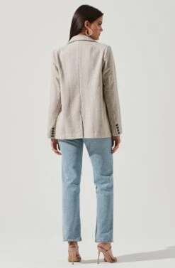 One Button Blazer 15 One Button Blazer -Astr The Label Shop AT16133 TAUPE 3