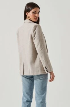 One Button Blazer 17 One Button Blazer -Astr The Label Shop AT16133 TAUPE 4