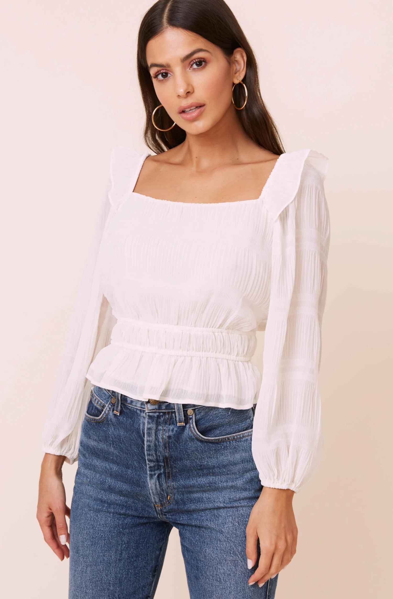 Long Sleeve Crinkle Top 3 Long Sleeve Crinkle Top