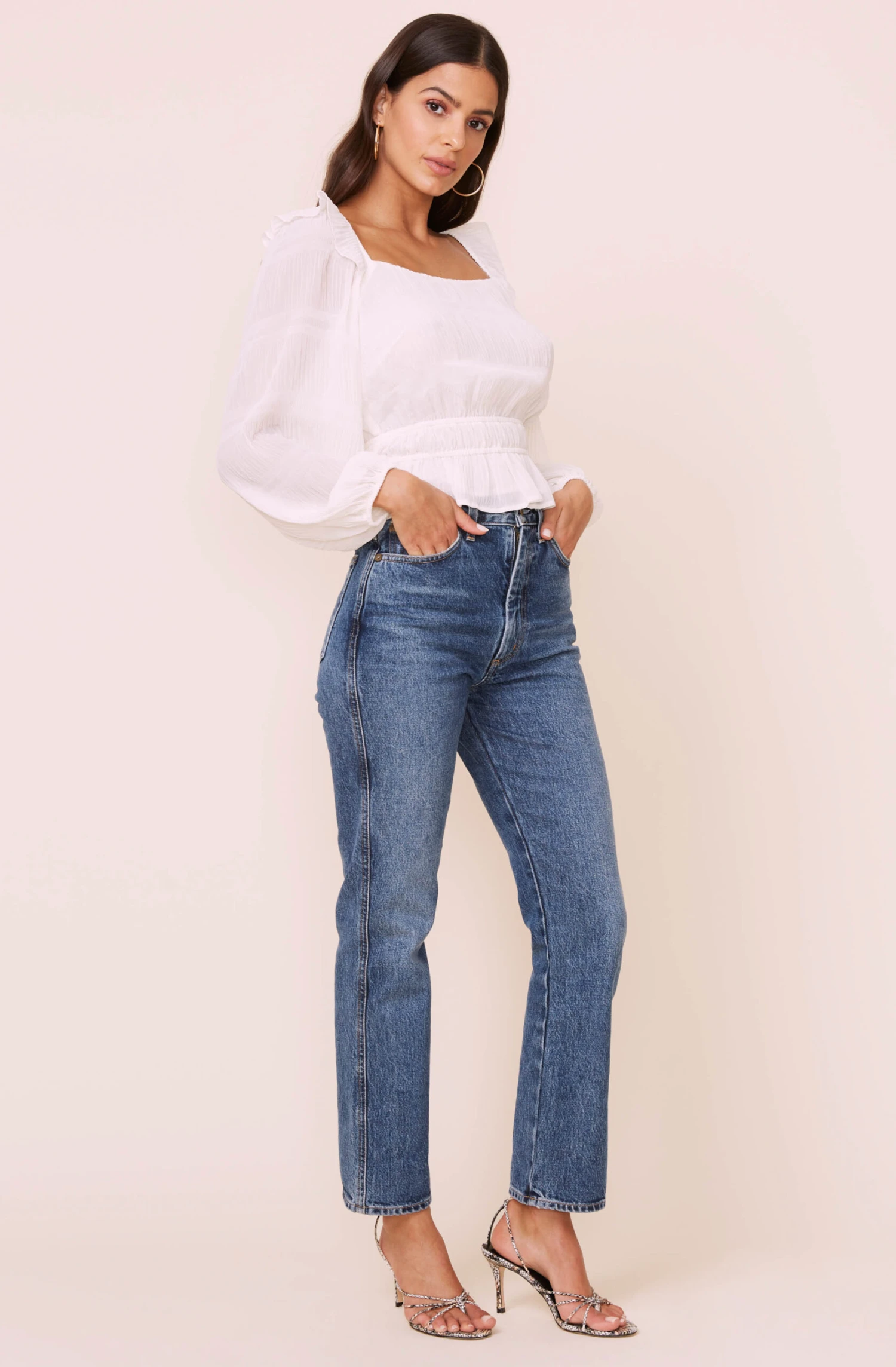 Long Sleeve Crinkle Top 4 Long Sleeve Crinkle Top - Image 2