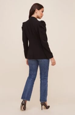 Puff Sleeve Blazer -Astr The Label Shop AT16327 003 BLACK 4