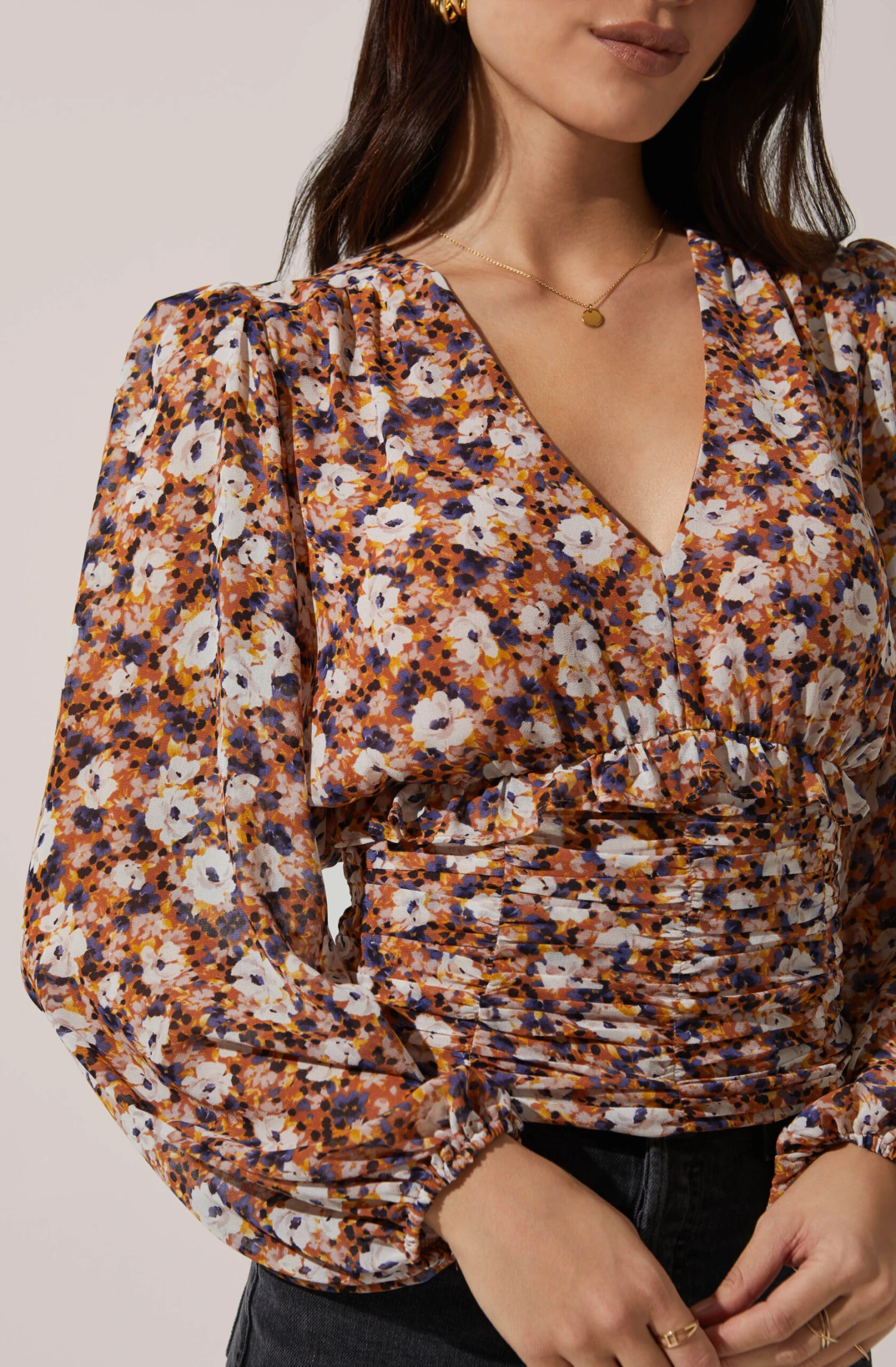 Ruched Bodice Long Sleeve Top 10 Ruched Bodice Long Sleeve Top - Image 8