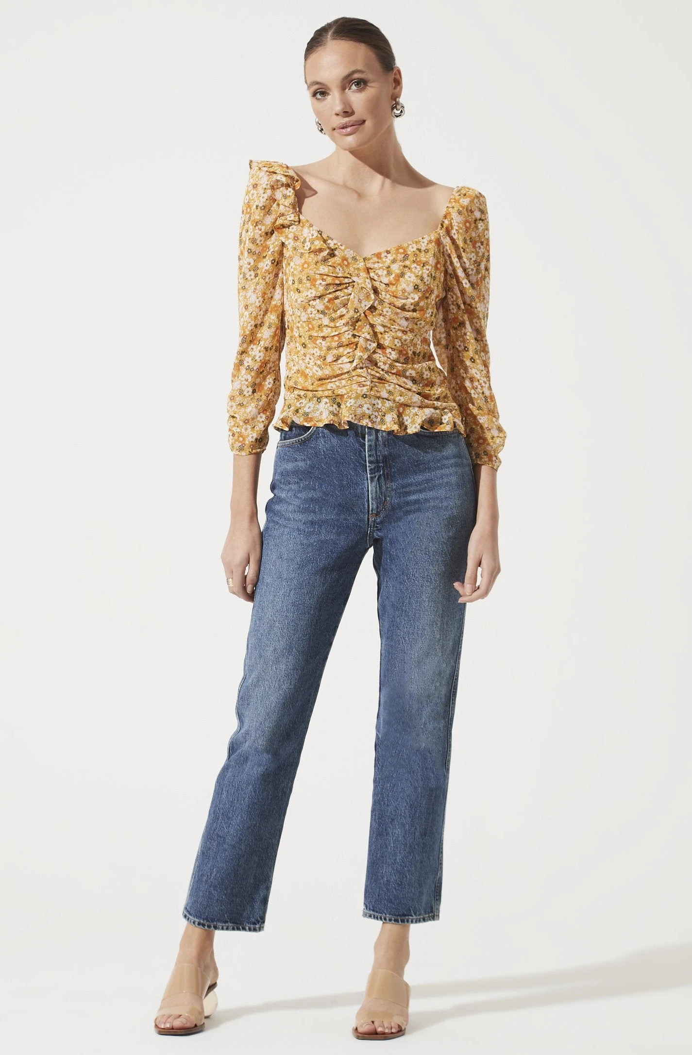 Ruched Sleeve Sweetheart Top 4 Ruched Sleeve Sweetheart Top - Image 2