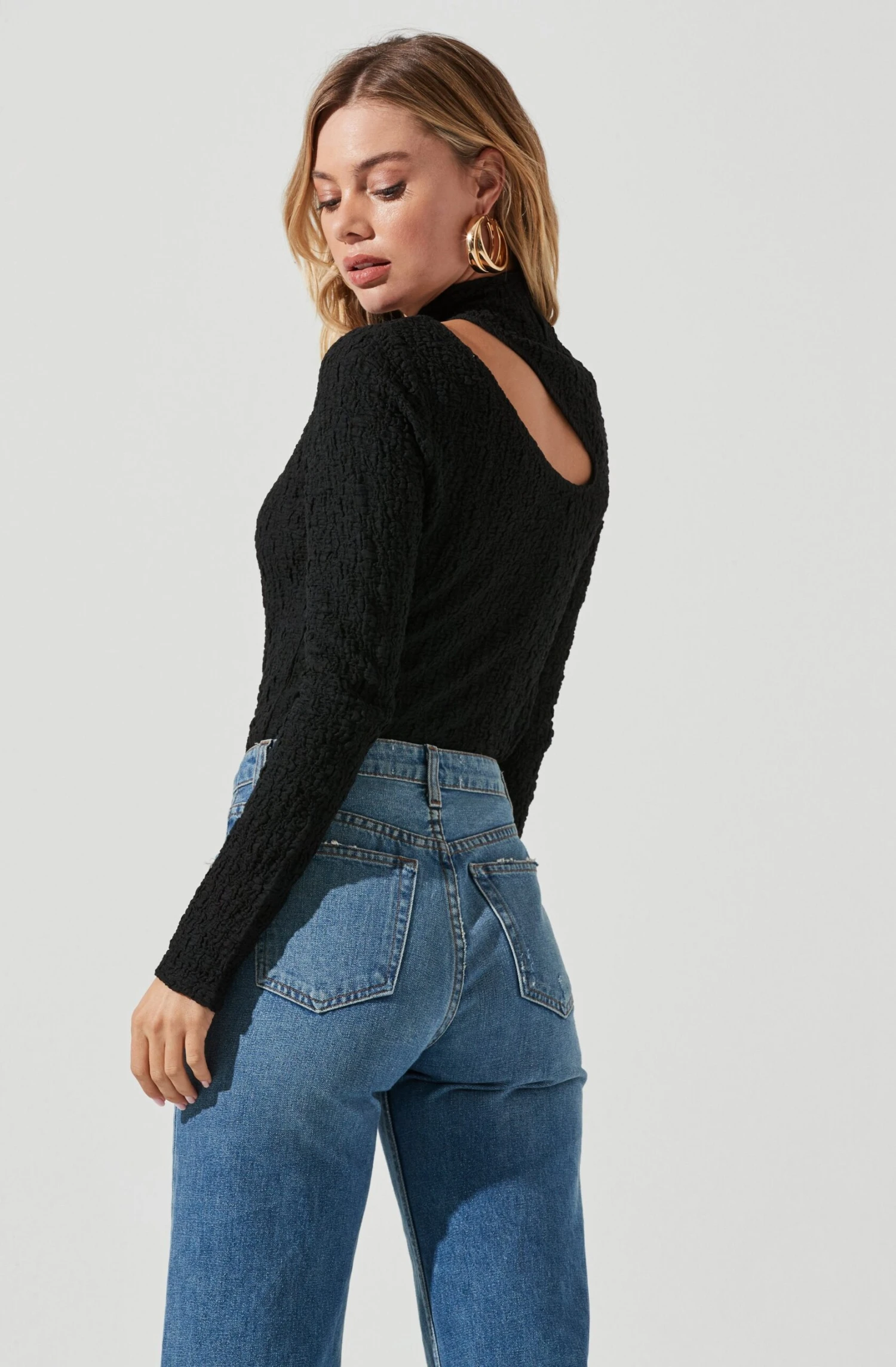 Slit Mock Neck Top 6 Slit Mock Neck Top - Image 4