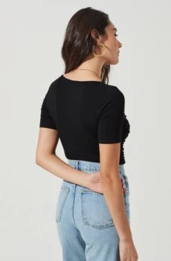 Hook & Eye Bodysuit -Astr The Label Shop AT16960 BLACK 4