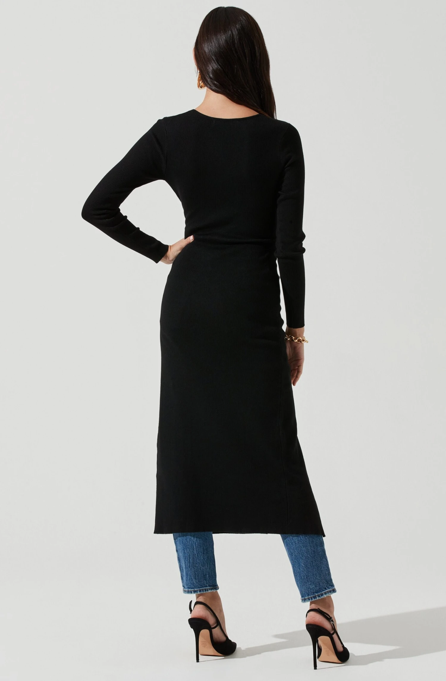 Hi Slit Cross Front Sweater 14 Hi Slit Cross Front Sweater - Image 12