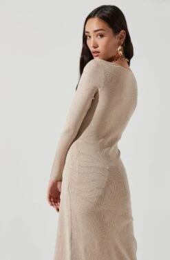 Hi Slit Cross Front Sweater 22 Hi Slit Cross Front Sweater -Astr The Label Shop AT16985 CREAM 1225