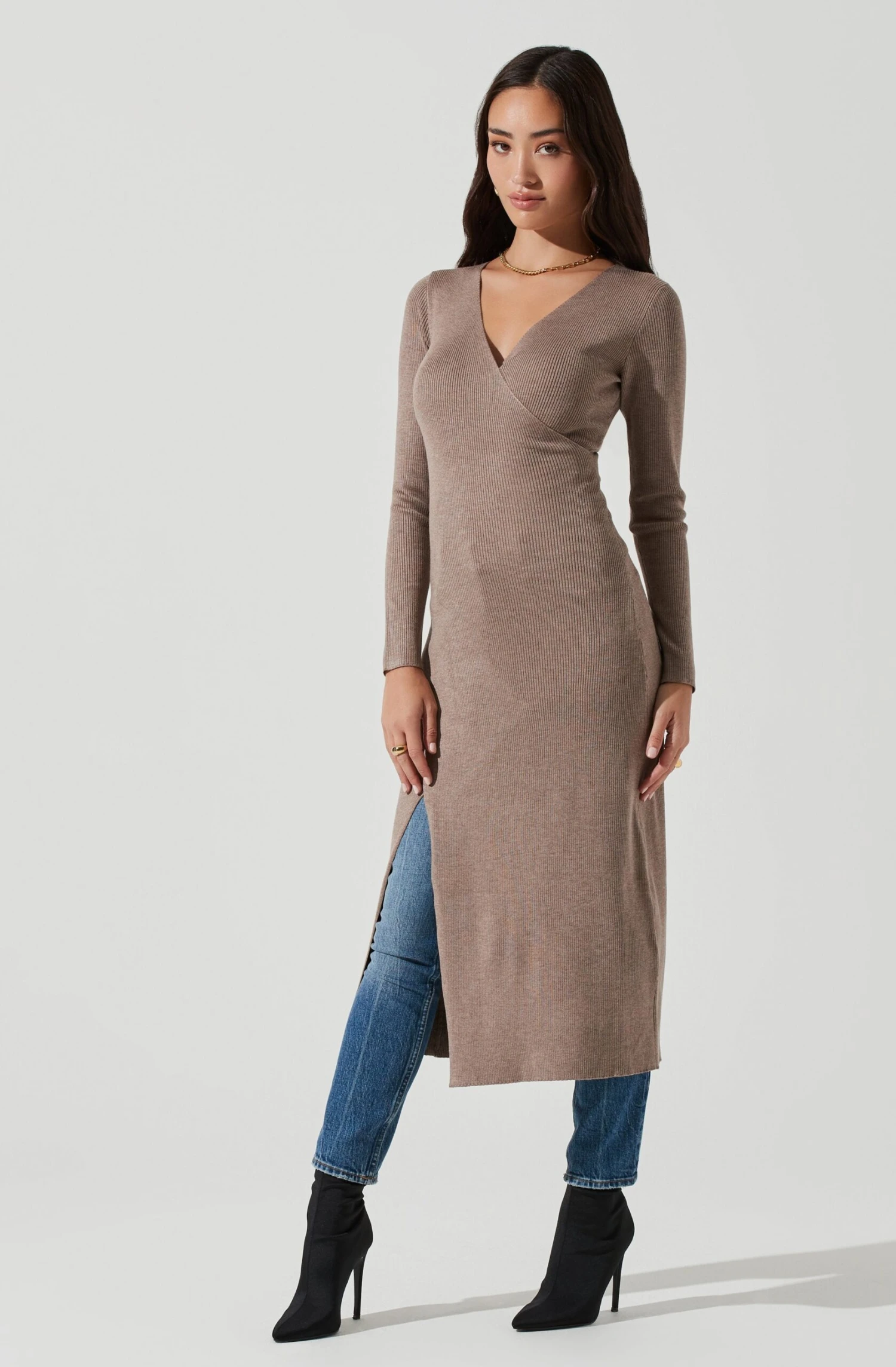 Hi Slit Cross Front Sweater 18 Hi Slit Cross Front Sweater - Image 16