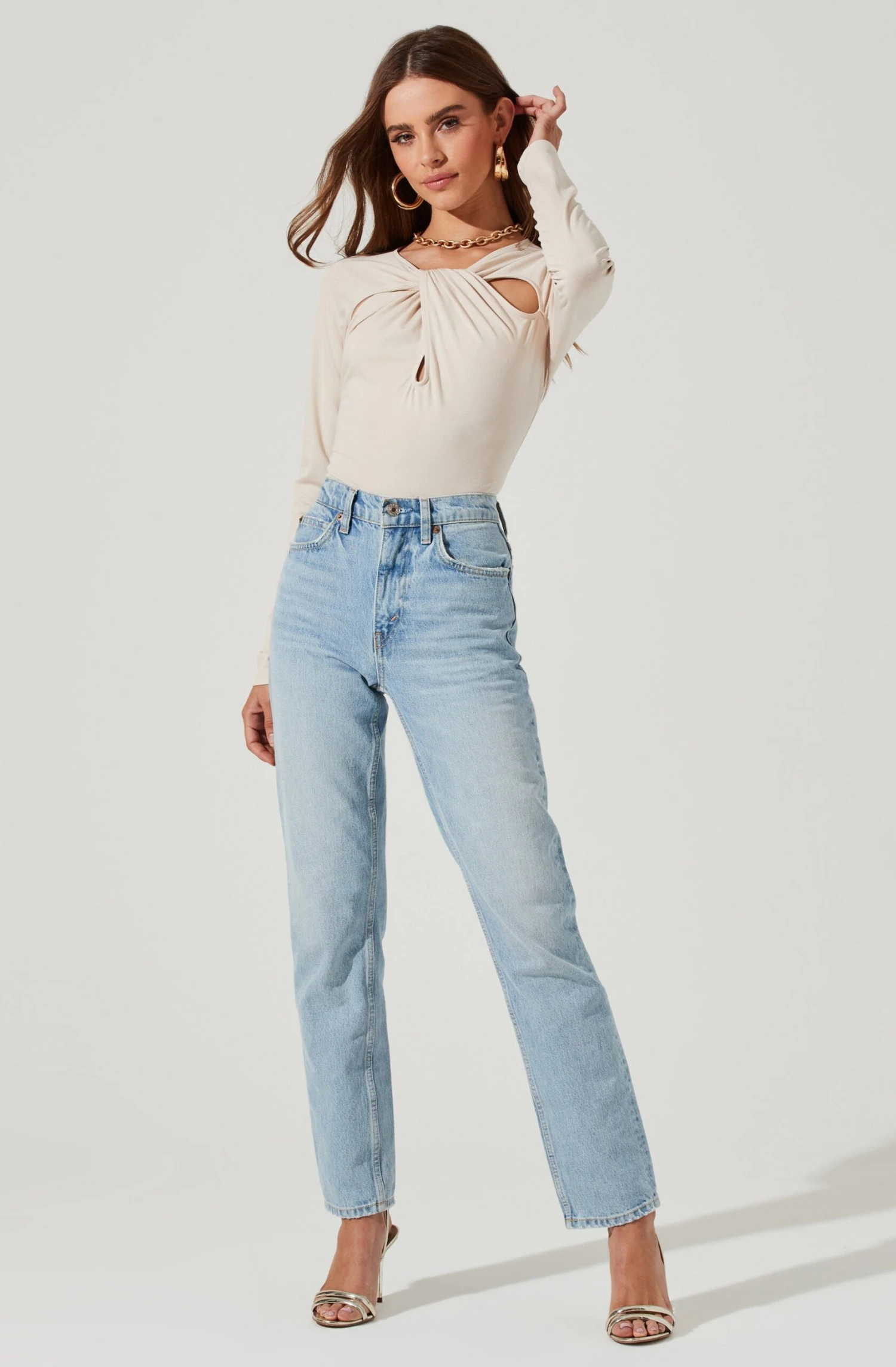 Multi Cutout Long Sleeve Bodysuit 11 Multi Cutout Long Sleeve Bodysuit - Image 9