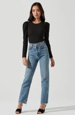 Multi Back Cutout Bodysuit -Astr The Label Shop AT17094 BLACK 1361