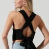 Tie Back Sweater Tank Top -Astr The Label Shop AT17237 BLACK 1675copy