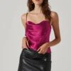 Satin Cowl Neck Cami