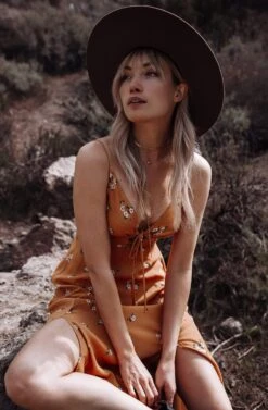 Collin Floral Midi Dress -Astr The Label Shop High Res48A