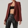 Blazer Jacket -Astr The Label Shop LT17376 FCI GARNET 4