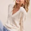 Stephanie Pointelle Wrap Sweater 2 Stephanie Pointelle Wrap Sweater -Astr The Label Shop Sweaters 2487